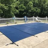 Cubierta de seguridad para piscina WaterWarden, se adapta a 12 'x 24', malla azul - fácil instalación, triple ...